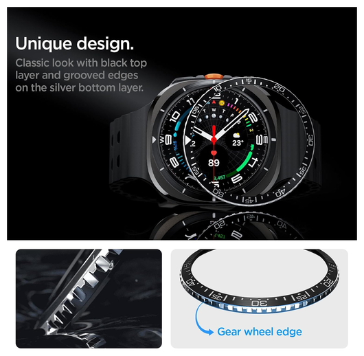 Spigen Bezel Tune Samsung Galaxy Watch Ultra Bezel Ring Protector afbeelding 6