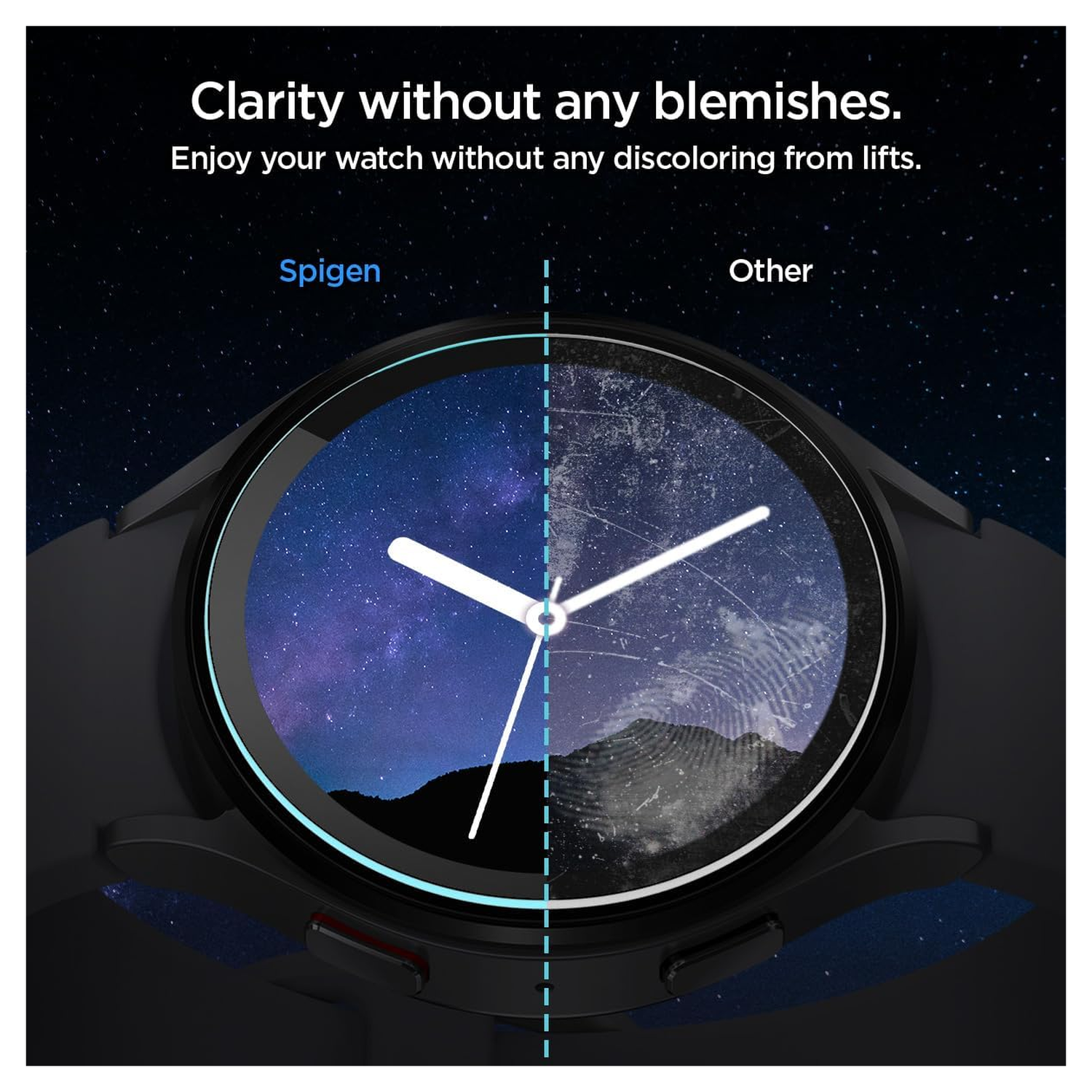 Spigen EZ Fit - Samsung Galaxy Watch 6 44MM Screen Protector Glas 2-Pack afbeelding 5