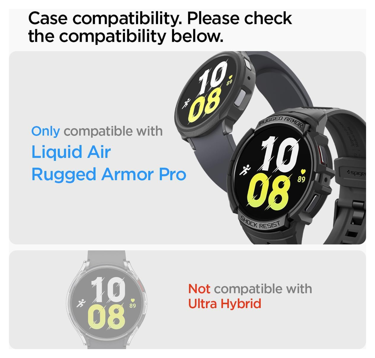 Spigen EZ Fit - Samsung Galaxy Watch 6 44MM Screen Protector Glas 2-Pack afbeelding 6