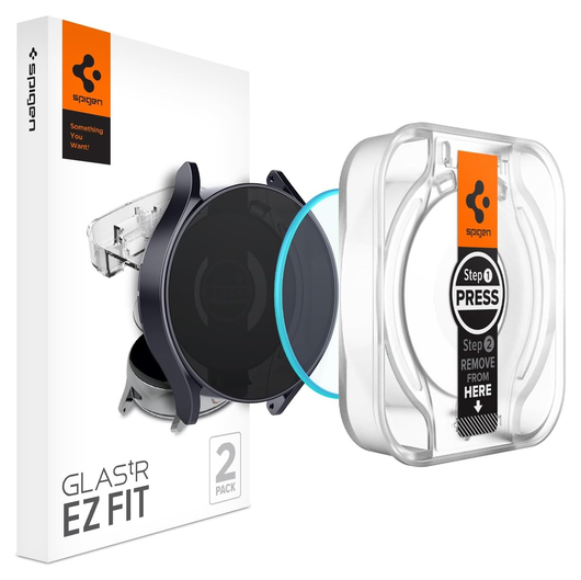 Spigen EZ Fit - Samsung Galaxy Watch 6 44MM Screen Protector Glas 2-Pack afbeelding 1