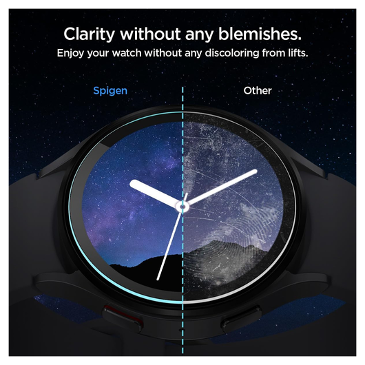 Spigen EZ Fit - Samsung Galaxy Watch 6 44MM Screen Protector Glas 2-Pack afbeelding 5