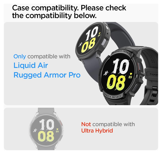 Spigen EZ Fit - Samsung Galaxy Watch 6 44MM Screen Protector Glas 2-Pack afbeelding 6