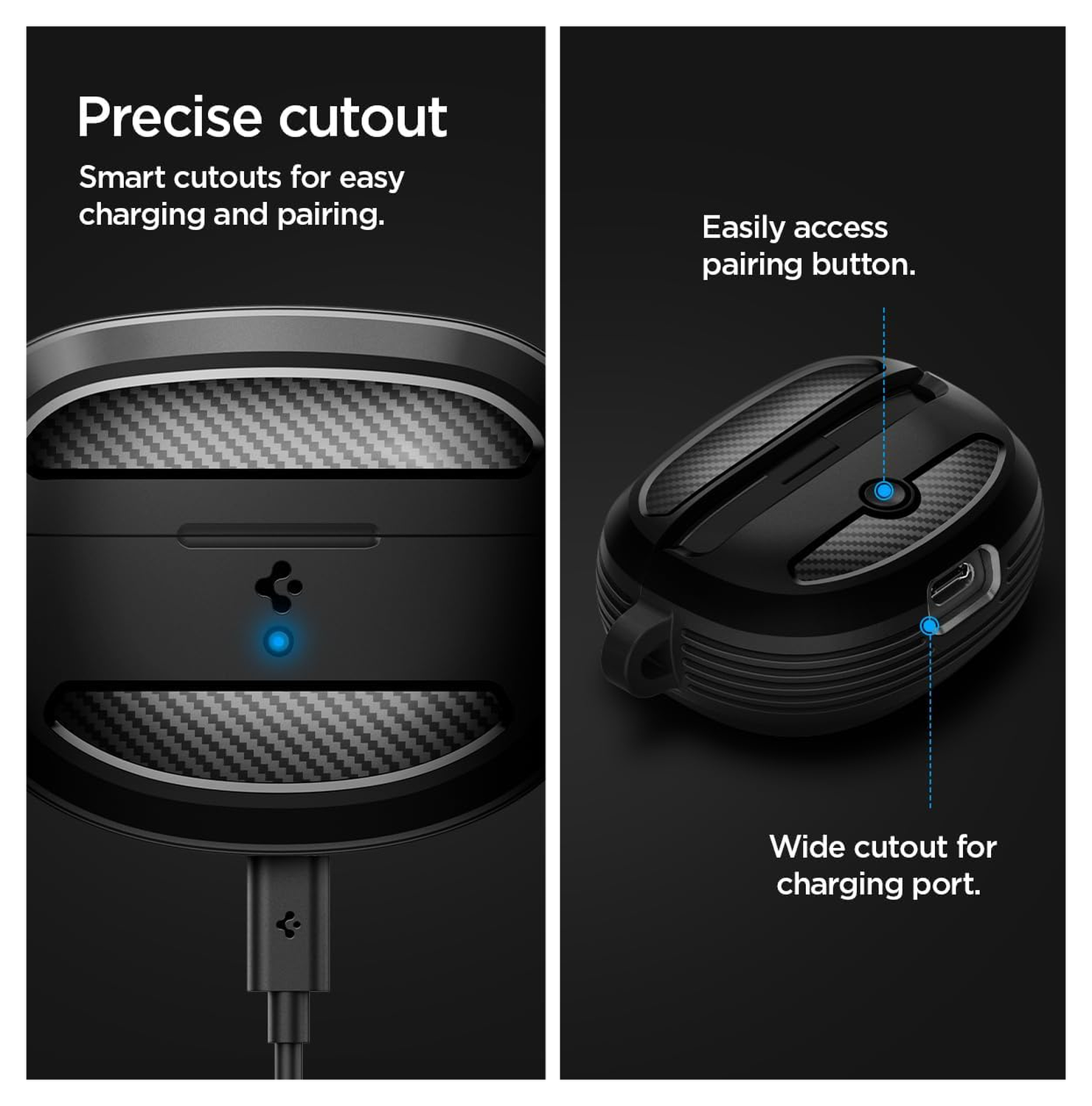 Spigen Rugged Armor Bose Ultra Open Hoesje Zwart afbeelding 7
