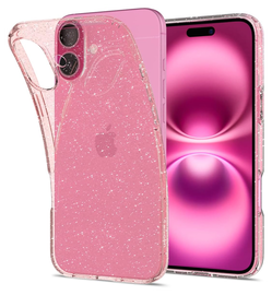 Spigen Liquid Crystal Apple iPhone 16 Hoesje Back Cover Glitter Roze