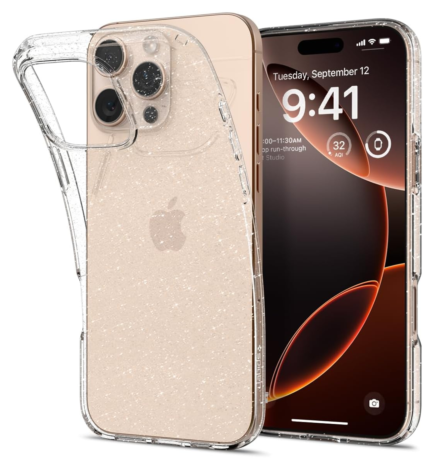 Spigen Liquid Crystal Apple iPhone 16 Pro Max Hoesje Back Cover Glitter afbeelding 1