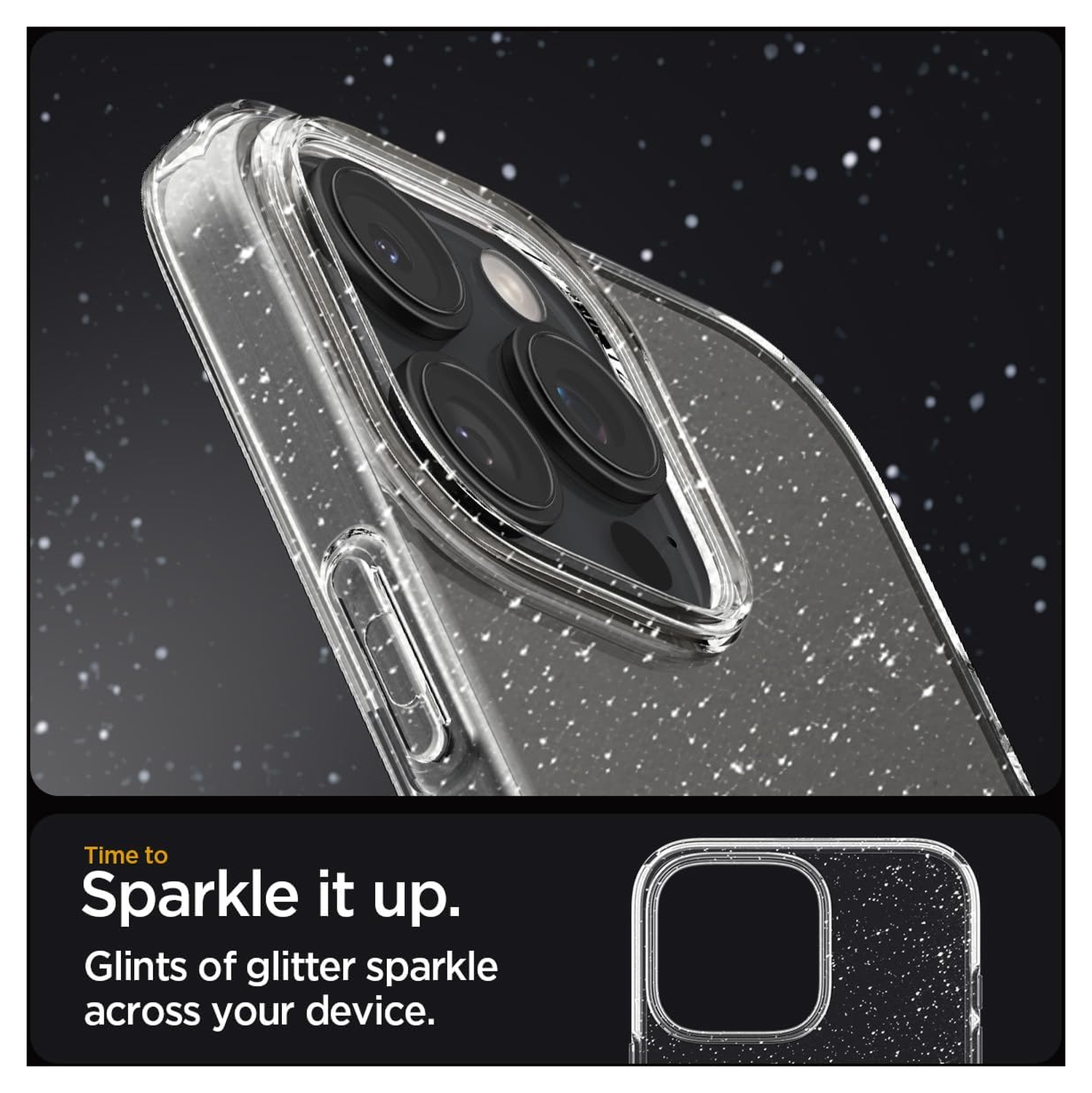 Spigen Liquid Crystal Apple iPhone 16 Pro Max Hoesje Back Cover Glitter afbeelding 3