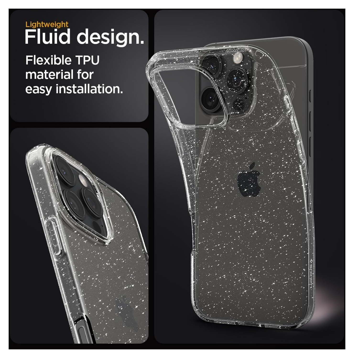 Spigen Liquid Crystal Apple iPhone 16 Pro Max Hoesje Back Cover Glitter afbeelding 4