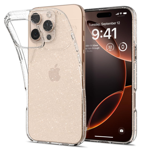 Spigen Liquid Crystal Apple iPhone 16 Pro Max Hoesje Back Cover Glitter afbeelding 1
