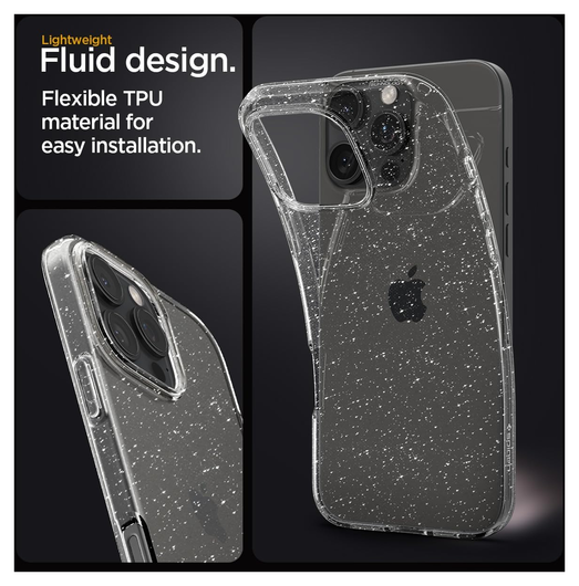 Spigen Liquid Crystal Apple iPhone 16 Pro Max Hoesje Back Cover Glitter afbeelding 4