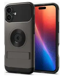 Spigen Slim Armor MagFit Apple iPhone 16 Plus Hoesje MagSafe Gunmetal afbeelding
