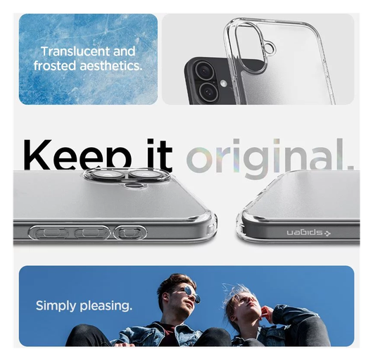 Spigen Ultra Hybrid Apple iPhone 16 Plus Hoesje Back Cover Frost Transparant afbeelding 7