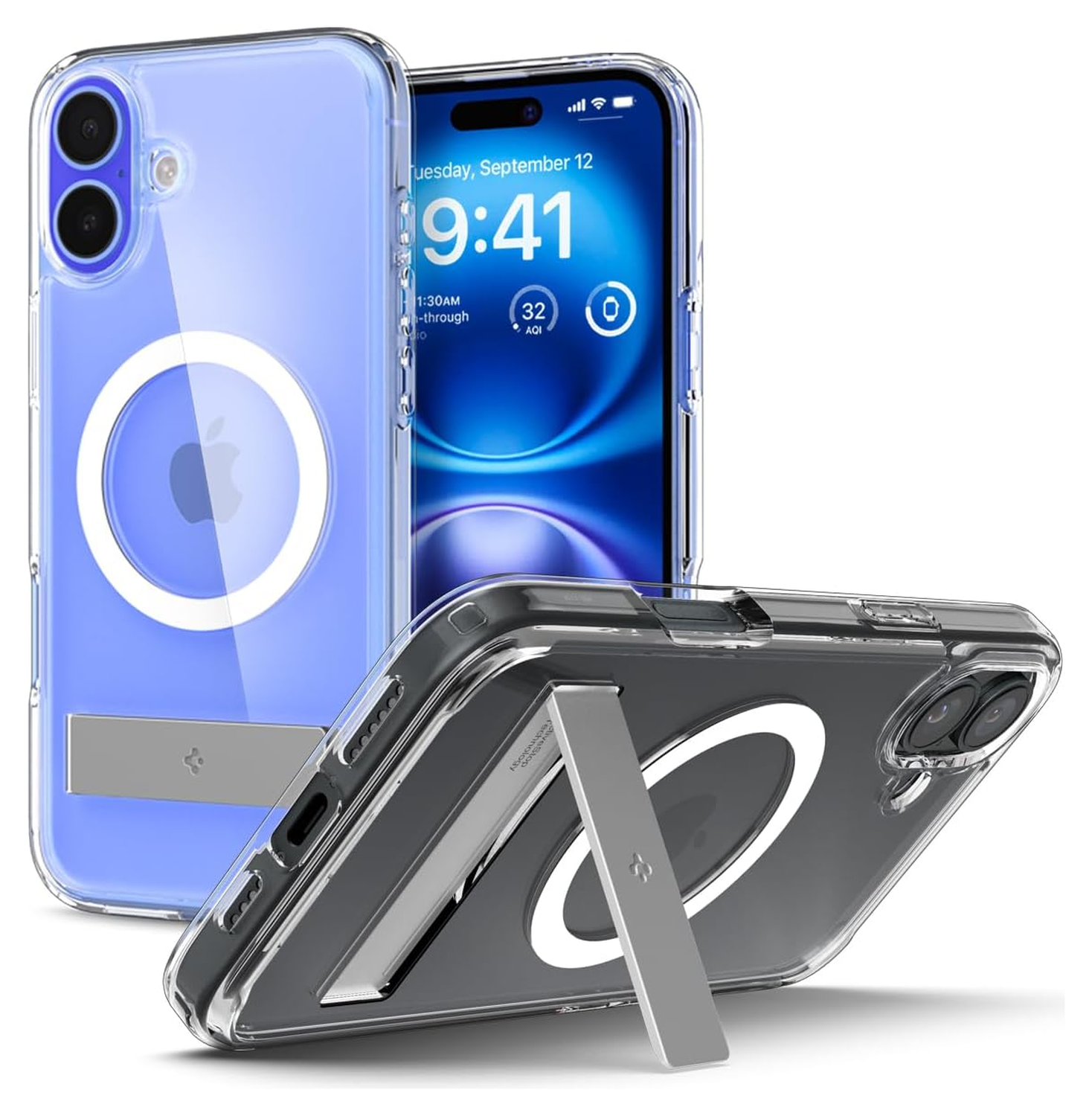 Spigen Ultra Hybrid S MagFit Apple iPhone 16 Plus Hoesje Back Cover Transparant afbeelding 1
