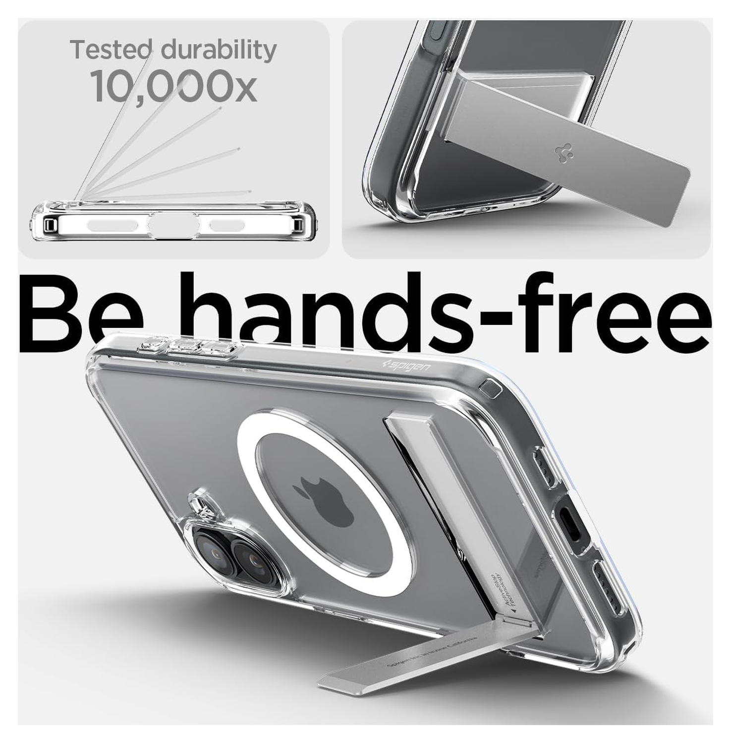Spigen Ultra Hybrid S MagFit Apple iPhone 16 Plus Hoesje Back Cover Transparant afbeelding 3