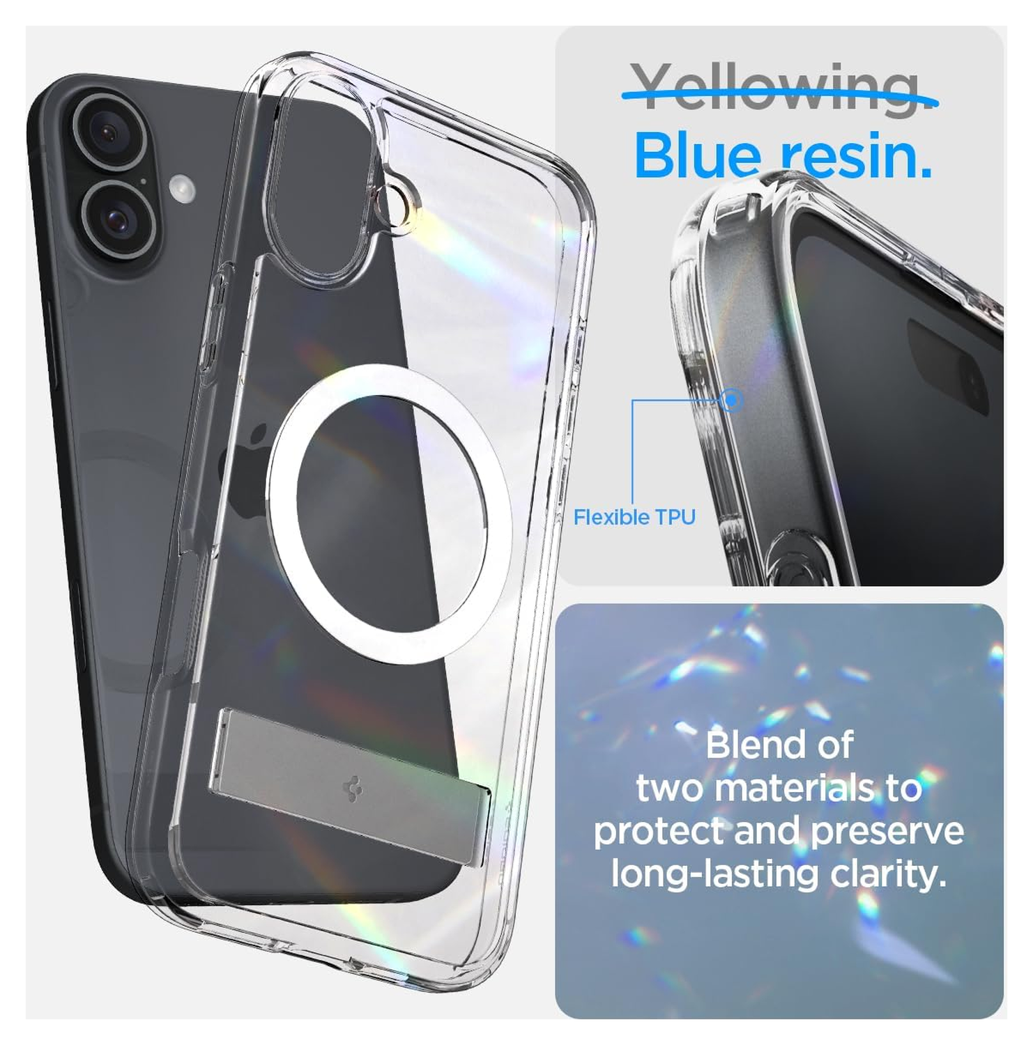 Spigen Ultra Hybrid S MagFit Apple iPhone 16 Plus Hoesje Back Cover Transparant afbeelding 4