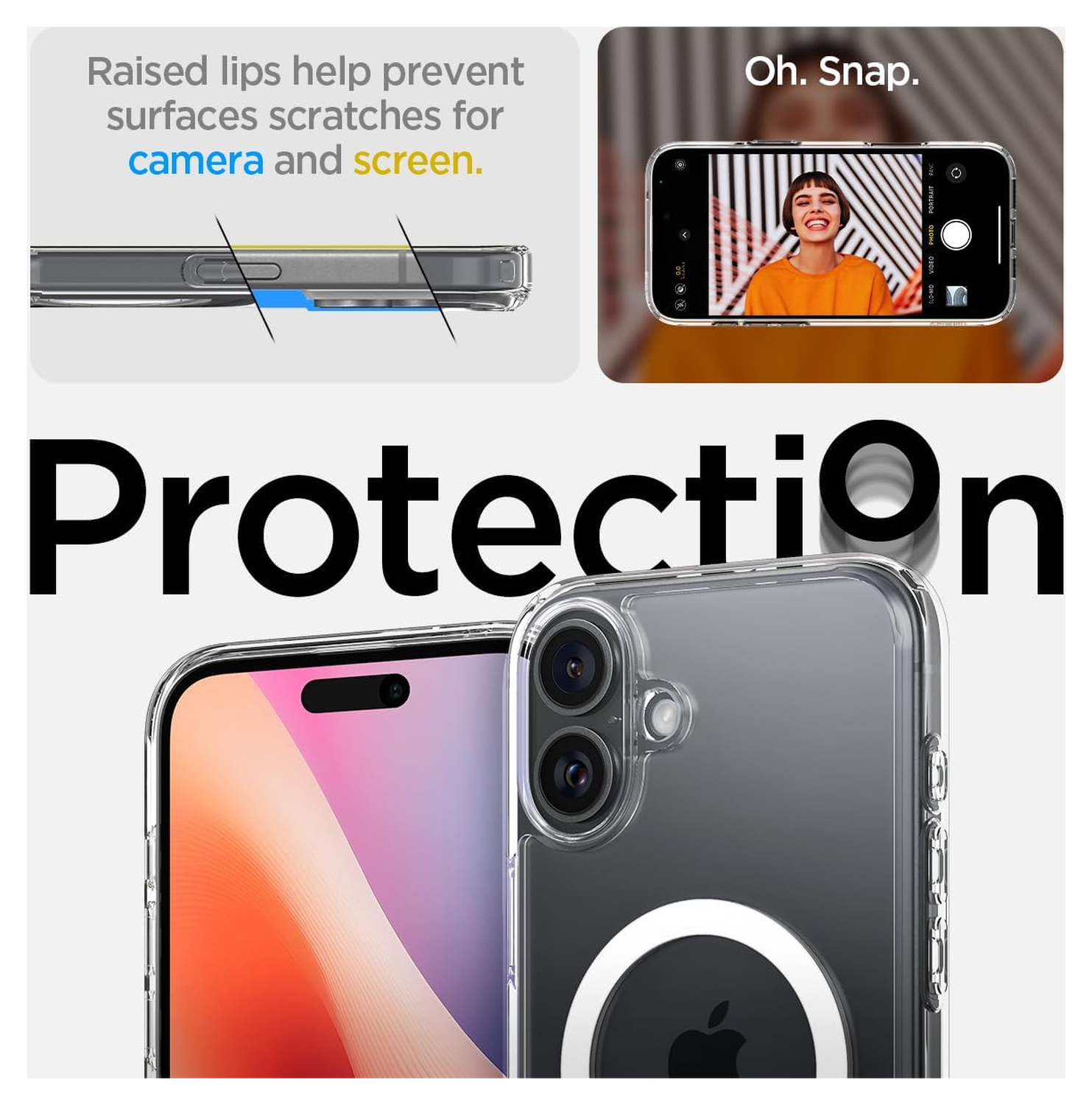 Spigen Ultra Hybrid S MagFit Apple iPhone 16 Plus Hoesje Back Cover Transparant afbeelding 5