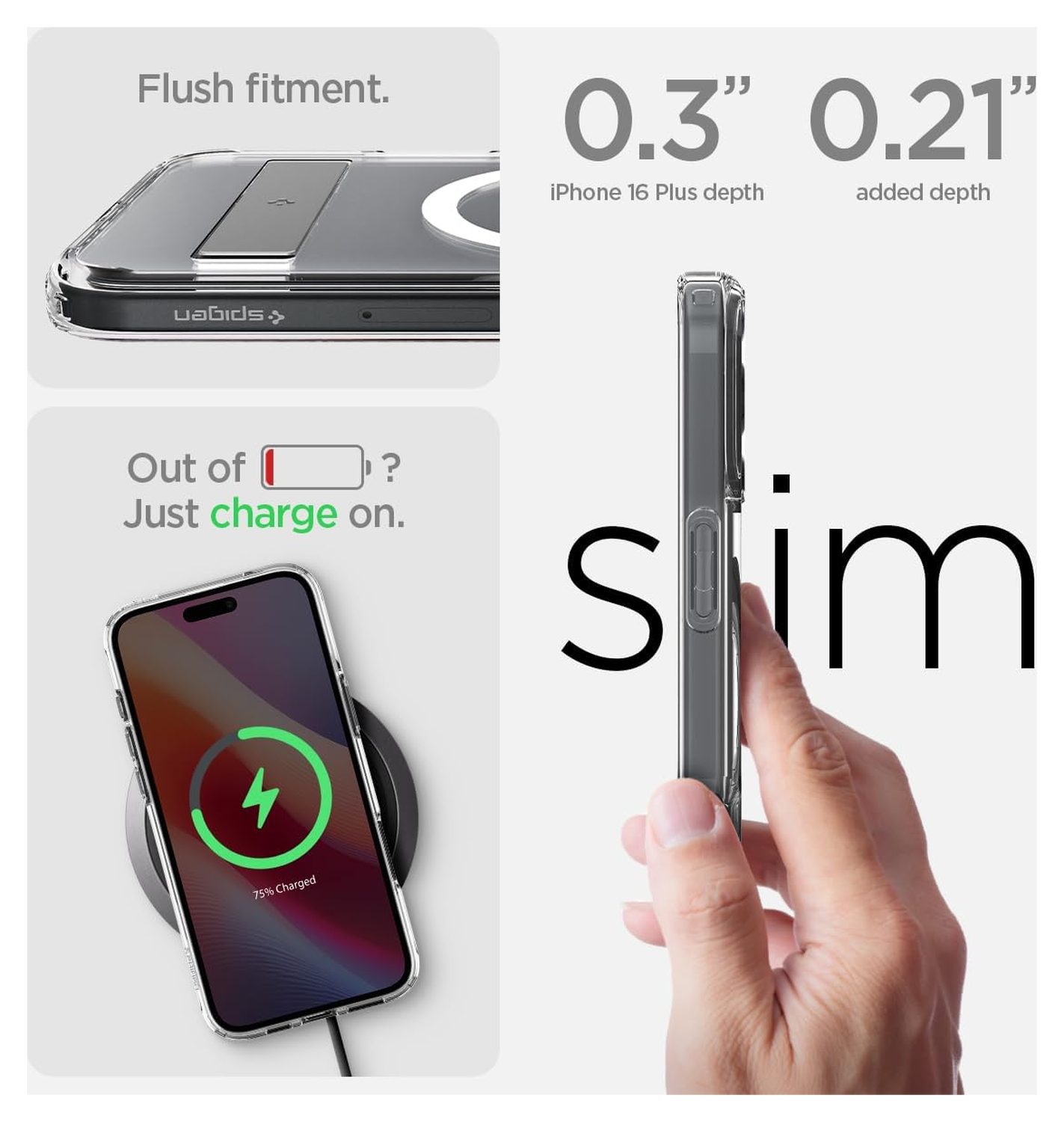 Spigen Ultra Hybrid S MagFit Apple iPhone 16 Plus Hoesje Back Cover Transparant afbeelding 6