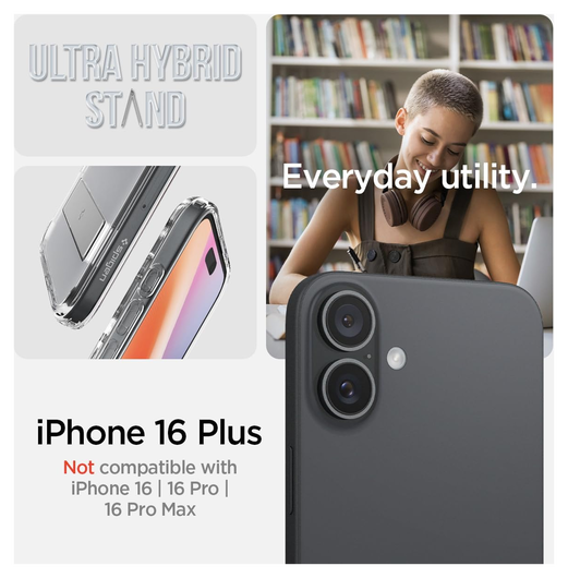 Spigen Ultra Hybrid S MagFit Apple iPhone 16 Plus Hoesje Back Cover Transparant afbeelding 2