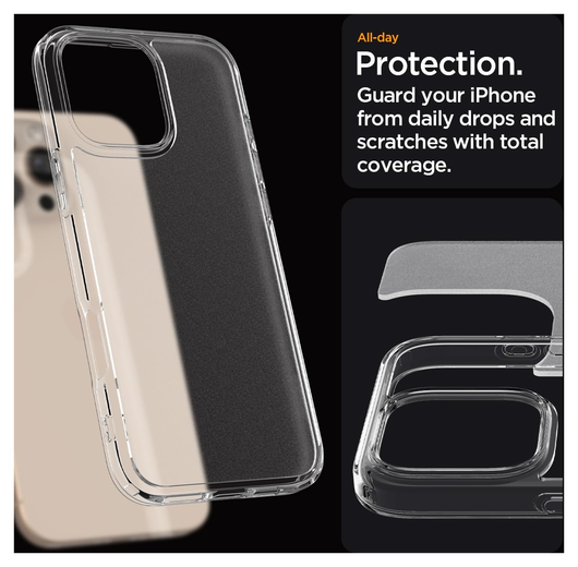 Spigen Ultra Hybrid Apple iPhone 16 Pro Max Hoesje Back Cover Frost Transparant afbeelding 5