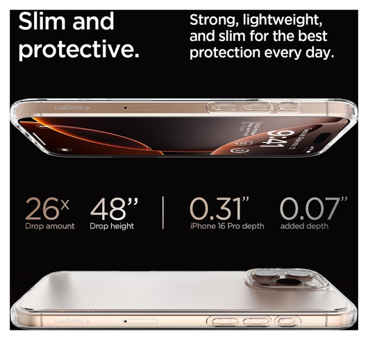 Spigen Ultra Hybrid Apple iPhone 16 Pro Max Hoesje Back Cover Frost Transparant afbeelding 6