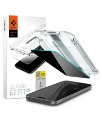 Spigen EZ Fit GLAS.tR Apple iPhone 15 Plus Privacy Glass 1-Pack afbeelding