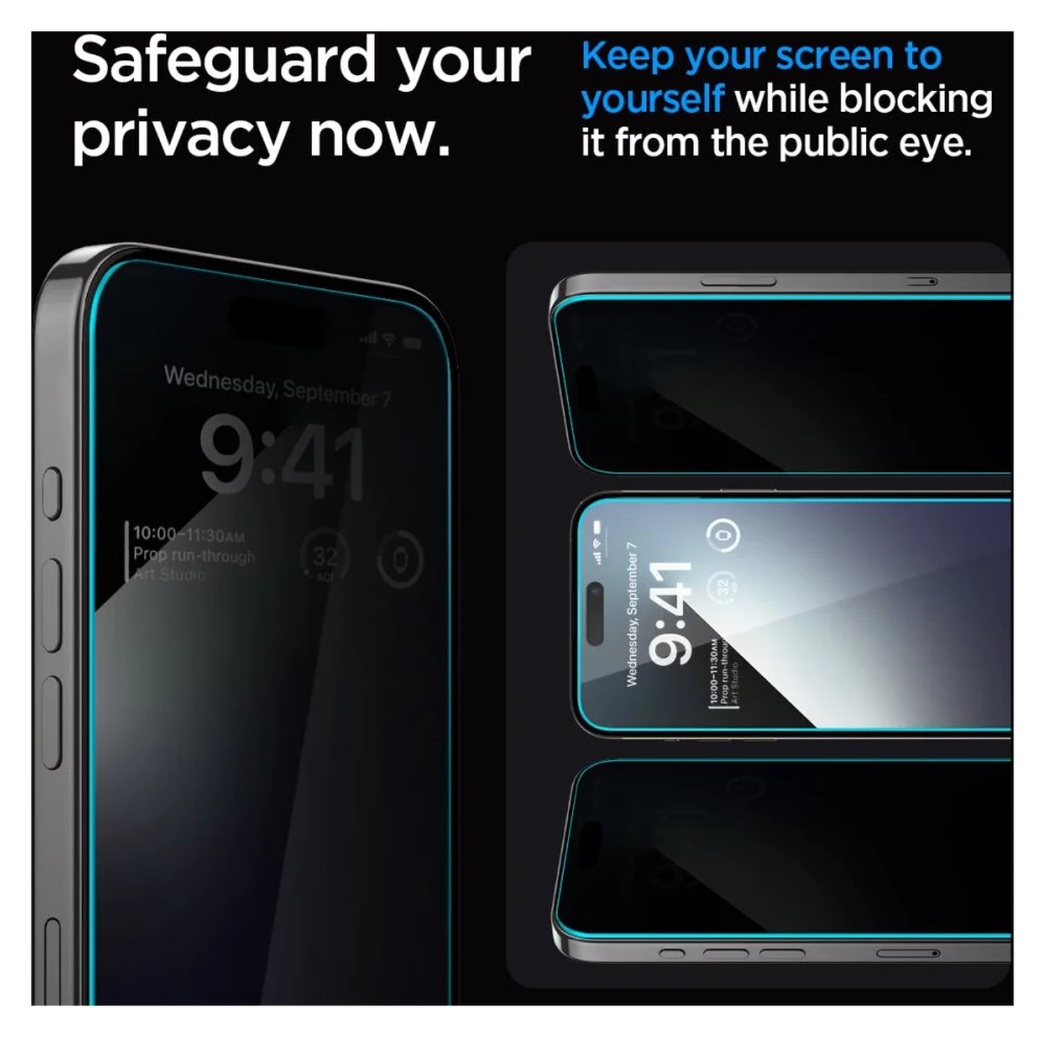 Spigen EZ Fit GLAS.tR Apple iPhone 15 Plus Privacy Glass 1-Pack afbeelding 2