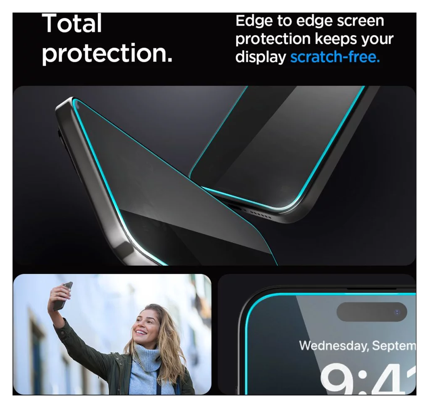 Spigen EZ Fit GLAS.tR Apple iPhone 15 Plus Privacy Glass 1-Pack afbeelding 5