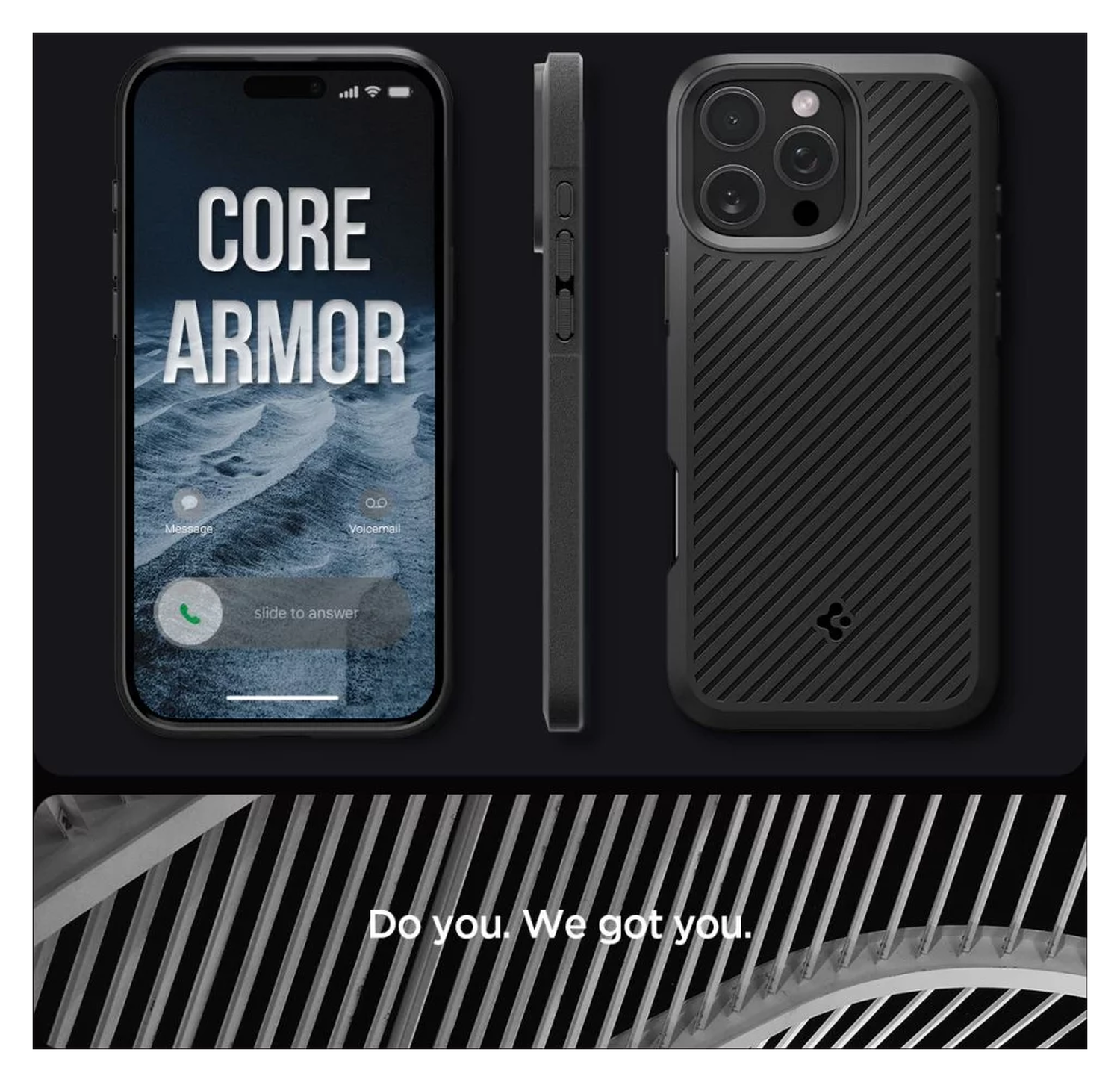 Spigen Core Armor Apple iPhone 16 Pro Max Hoesje Back Cover Zwart afbeelding 6