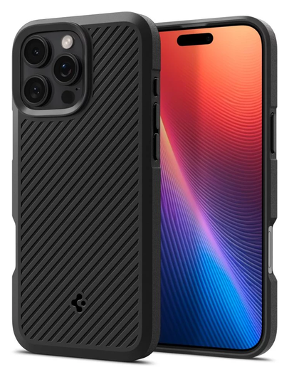 Spigen Core Armor Apple iPhone 16 Pro Max Hoesje Back Cover Zwart afbeelding 1