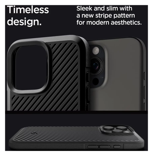 Spigen Core Armor Apple iPhone 16 Pro Max Hoesje Back Cover Zwart afbeelding 2