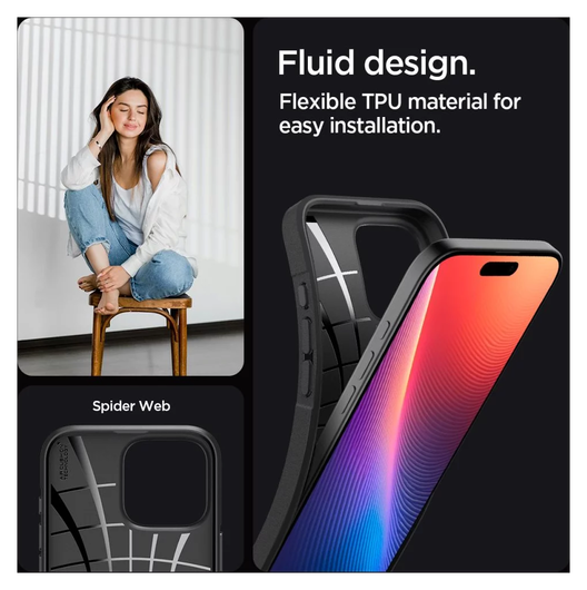 Spigen Core Armor Apple iPhone 16 Pro Max Hoesje Back Cover Zwart afbeelding 4
