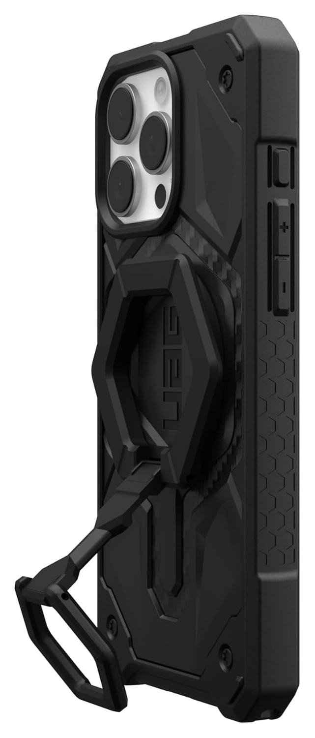 UAG Monarch Pro MagSafe iPhone 16 Pro Max Hoesje + Ring Standaard Zwart afbeelding 7