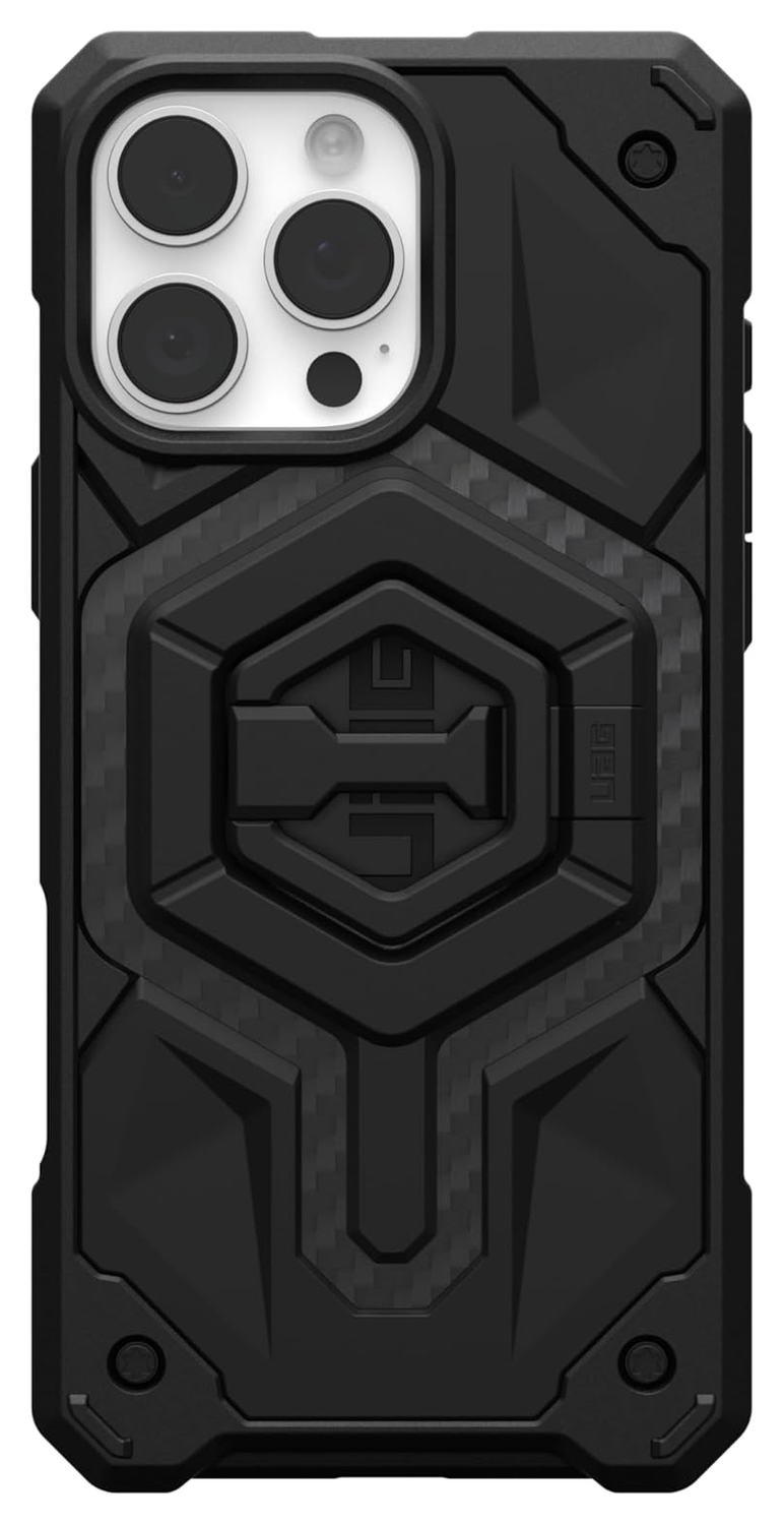 UAG Monarch Pro MagSafe iPhone 16 Pro Max Hoesje + Ring Standaard Zwart afbeelding 9