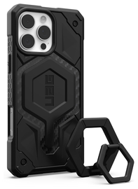 UAG Monarch Pro MagSafe iPhone 16 Pro Max Hoesje + Ring Standaard Zwart