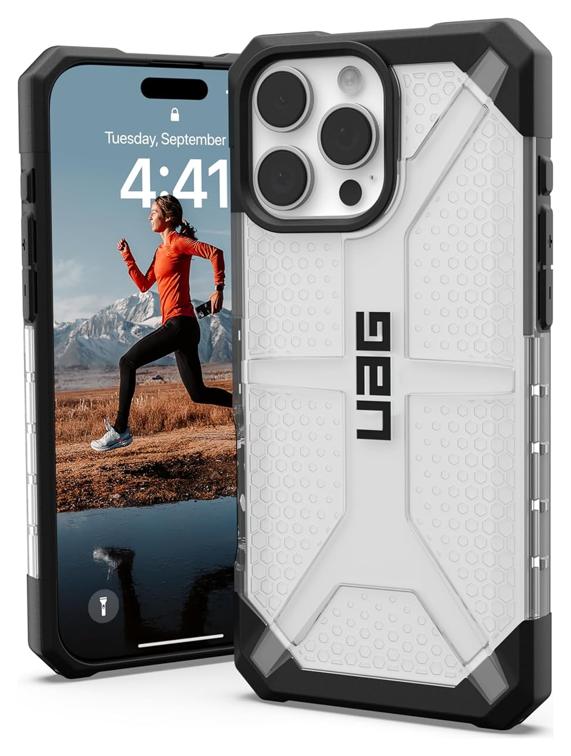 Urban Armor Gear Plasma Apple iPhone 16 Pro Max Hoesje Back Cover Ice afbeelding 1