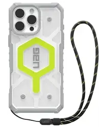 UAG Pathfinder Clear iPhone 16 Pro Max Hoesje MagSafe met Koord Neon afbeelding