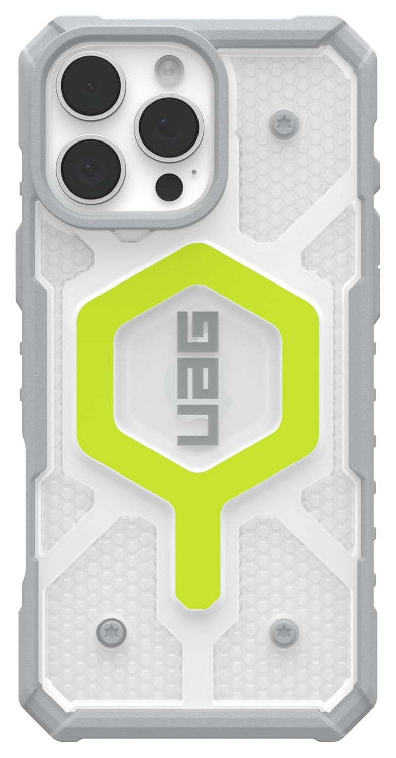 UAG Pathfinder Clear iPhone 16 Pro Max Hoesje MagSafe met Koord Neon afbeelding 7