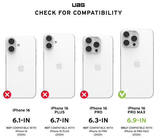 UAG Pathfinder Clear iPhone 16 Pro Max Hoesje MagSafe met Koord Neon afbeelding 2