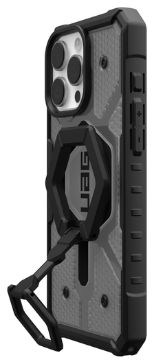 UAG Pathfinder Clear MagSafe iPhone 16 Pro Max Hoesje Ash + Ring Standaard Zwart afbeelding 8