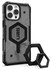 UAG Pathfinder Clear MagSafe iPhone 16 Pro Max Hoesje Ash + Ring Standaard Zwart afbeelding 1