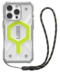 UAG Pathfinder Clear iPhone 16 Pro Hoesje MagSafe met Koord Neon afbeelding