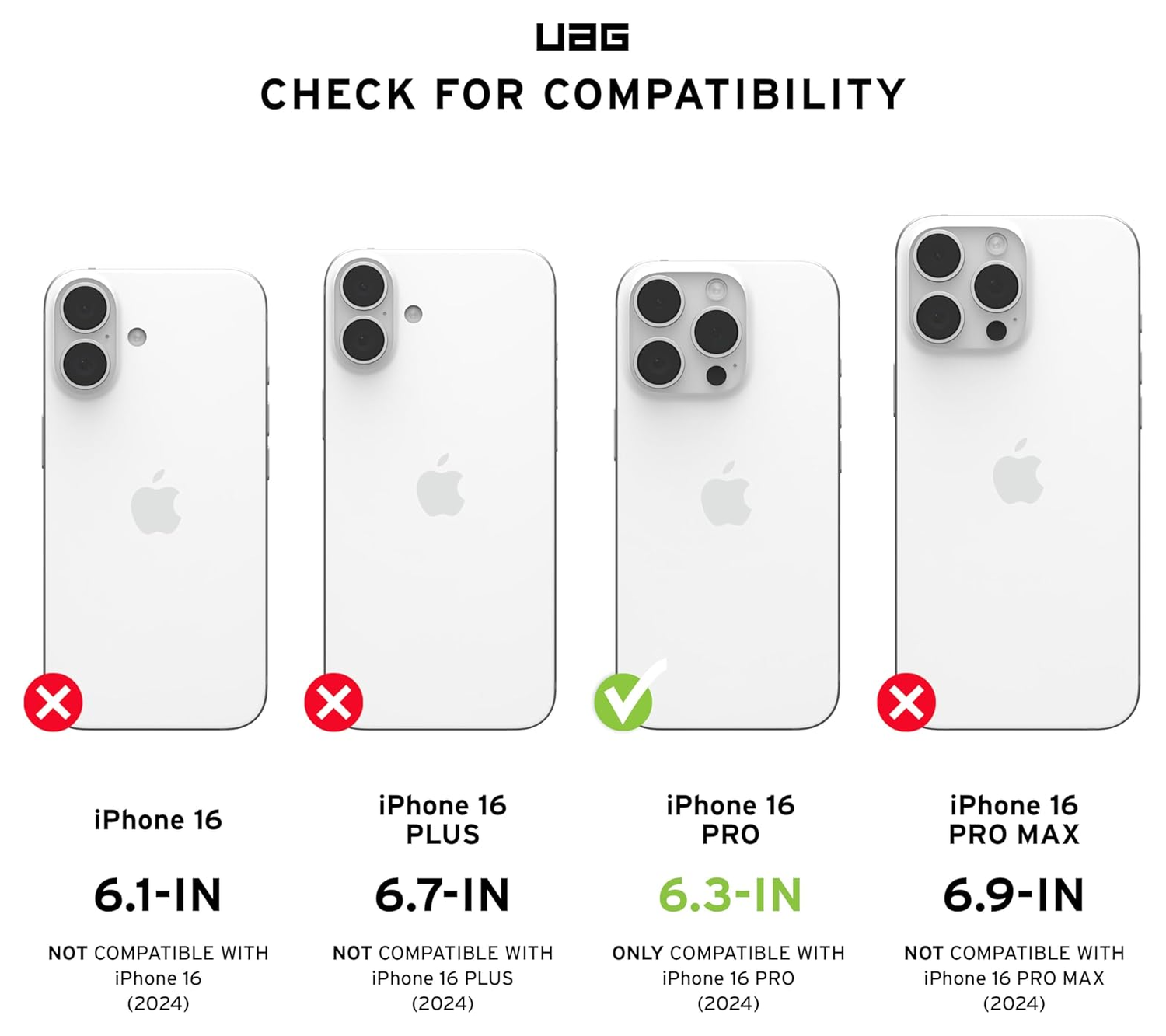 UAG Pathfinder Clear iPhone 16 Pro Hoesje MagSafe met Koord Neon afbeelding 2