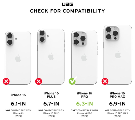 UAG Pathfinder Clear iPhone 16 Pro Hoesje MagSafe met Koord Neon afbeelding 2