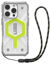 UAG Pathfinder Clear iPhone 16 Pro Hoesje MagSafe met Koord Neon afbeelding