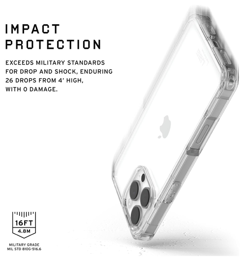 Urban Armor Gear Plyo Apple iPhone 16 Pro Max Hoesje Back Cover Ice afbeelding 2