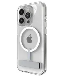 ZAGG Crystal Palace Snap Kickstand Apple iPhone 15 Pro Hoesje MagSafe Clear afbeelding