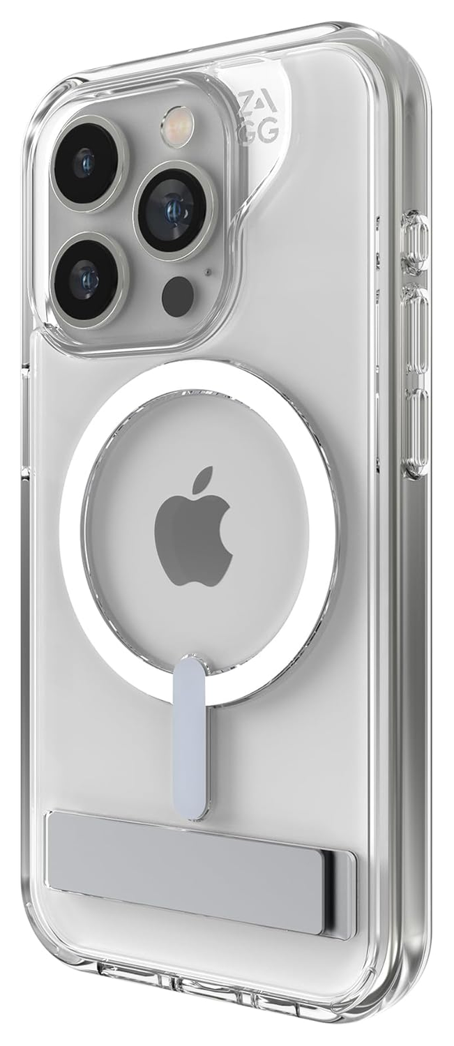ZAGG Crystal Palace Snap Kickstand Apple iPhone 15 Pro Hoesje MagSafe Clear afbeelding 1