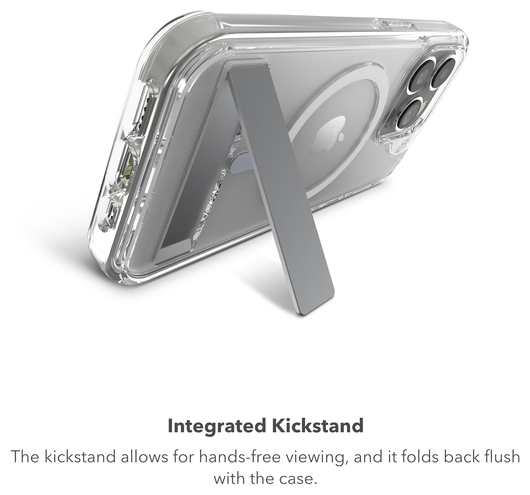 ZAGG Crystal Palace Snap Kickstand Apple iPhone 15 Pro Hoesje MagSafe Clear afbeelding 3