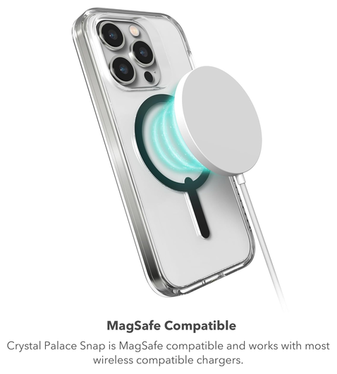 ZAGG Crystal Palace Snap Kickstand Apple iPhone 15 Pro Hoesje MagSafe Clear afbeelding 6
