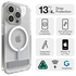 ZAGG Crystal Palace Snap Kickstand Apple iPhone 15 Pro Hoesje MagSafe Clear afbeelding 2