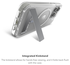 ZAGG Crystal Palace Snap Kickstand Apple iPhone 15 Pro Hoesje MagSafe Clear afbeelding 3